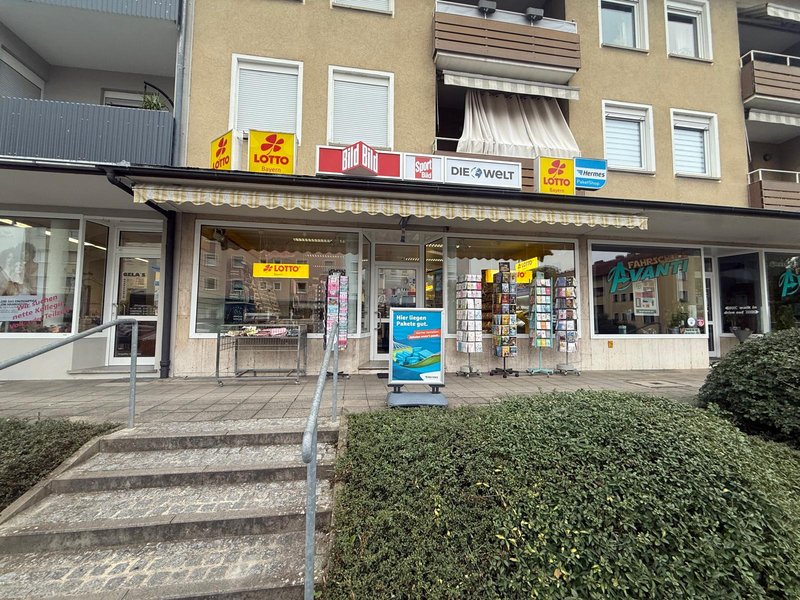 Ladenaußenansicht Schreibwaren Stumpf